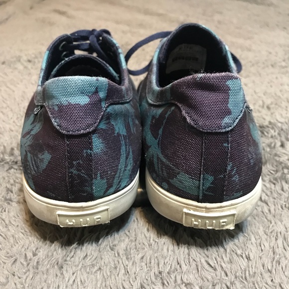 Huf shoes Blue floral designs. - Picture 3 of 4